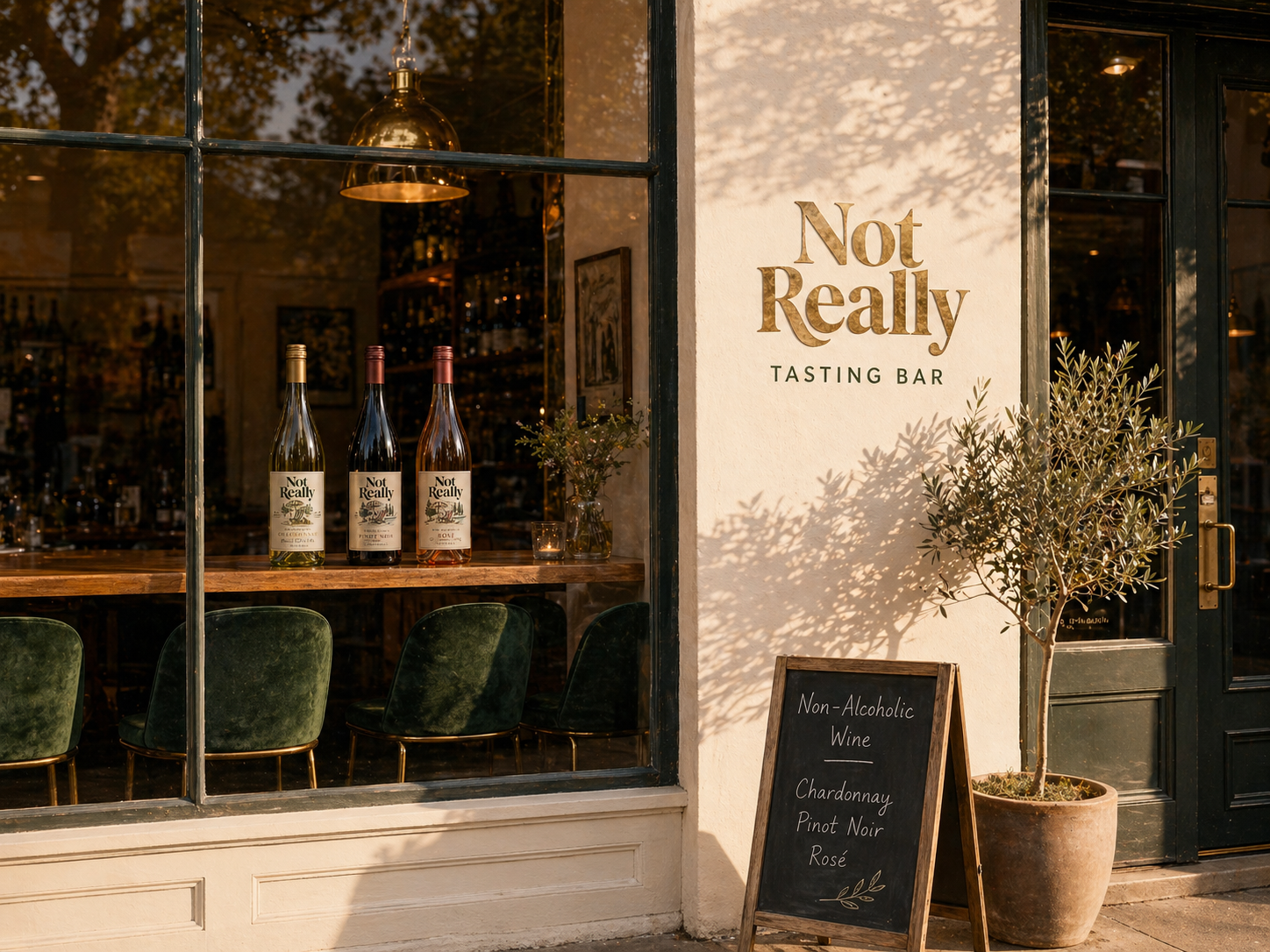 The Not Really Tasting Bar pop-up in downtown Healdsburg